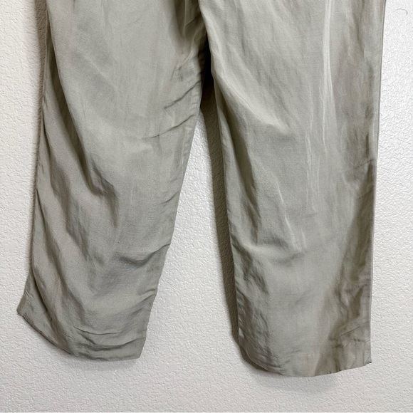 NWT H&M Linen Blend Drawstring Pull On Jogger Pants, Sz Large - Picture 7 of 12